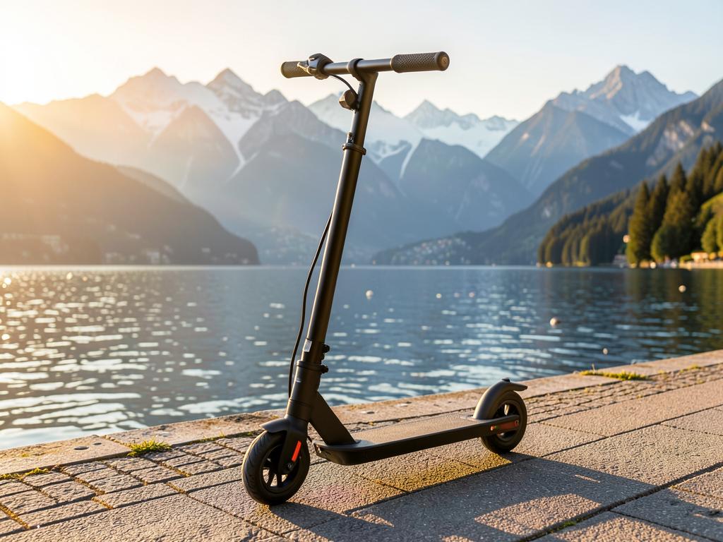 Trottinette électrique longue distance grise — réparation Ninebot Max sur la Riviera